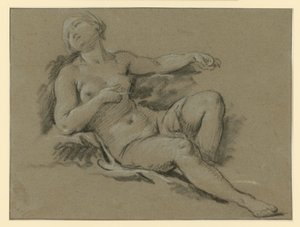 Leżąca postać kobiecego aktu autorstwa François Boucher
