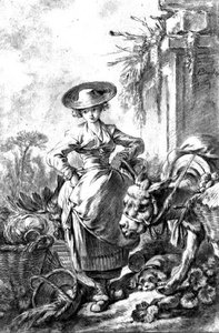 Odejście na rynek autorstwa François Boucher