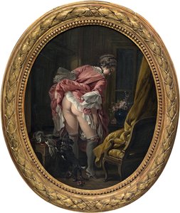 "Niedyskretne oko" Obraz Francois Bouchera (1703-1770) ok. 1742 r. Ze zbiorów prywatnych autorstwa François Boucher