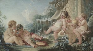 Muzyka i taniec autorstwa François Boucher