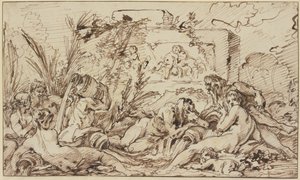 Nimfy i bogowie rzek autorstwa François Boucher