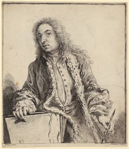Autoportret Watteau autorstwa François Boucher