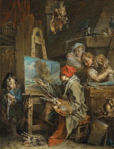 Malarz krajobrazów autorstwa Francois Boucher