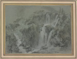 Wodospady w Tivoli autorstwa François Boucher