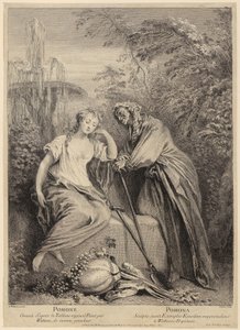 Vertumnus i Pomona autorstwa François Boucher