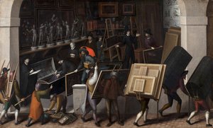 Konfiskata zawartości pracowni malarskiej, ok. 1590