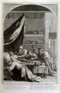 Grawer autorstwa Francois Chauveau 1680 „Życie św. Brunona” założyciela zakonu Chartreux autorstwa Francois Chauveau