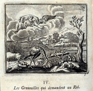 Bajki Jean de La Fontaine (1621-95). Ilustracja François Chauveau (1613-1676). Wydanie z 1728 r. autorstwa Francois Chauveau