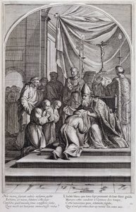 Ilustracja z „Życia św. Brunona, założyciela zakonu Chartreux” Paryż 1660. według obrazów Eustachego Le Sueura i grawerowana przez Fran Sois Chauveau ©UIG/Leemage autorstwa Francois Chauveau