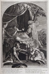 Ilustracja z „Życia św. Brunona, założyciela zakonu Chartreux” Paryż 1660. według obrazów Eustachego Le Sueura i grawerowana przez Fran Sois Chauveau ©UIG/Leemage autorstwa Francois Chauveau