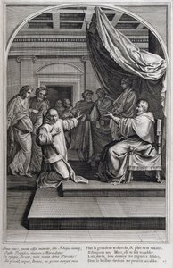 Ilustracja z „Życia św. Brunona, założyciela zakonu Chartreux” Paryż 1660. według obrazów Eustachego Le Sueura i grawerowana przez Fran Sois Chauveau ©UIG/Leemage autorstwa Francois Chauveau
