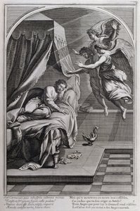 Ilustracja z „Życia św. Brunona, założyciela zakonu Chartreux” Paryż 1660. według obrazów Eustachego Le Sueura i grawerowana przez Fran Sois Chauveau ©UIG/Leemage autorstwa Francois Chauveau