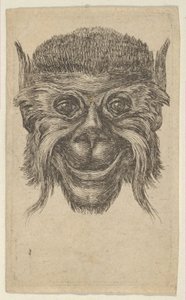 Maska małpy, z Divers Masques, ca. 1635-45. autorstwa Francois Chauveau