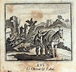 Koń i osioł. Baśnie Jeana de La Fontaine