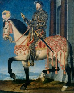 Portret Franciszka I z Francji na koniu autorstwa François Clouet