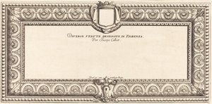 Strona tytułowa „Różne włoskie krajobrazy” Callota
