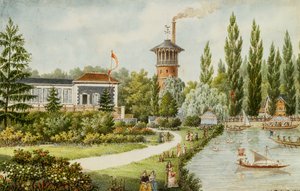 Park rozrywki pod Paryżem, 1846 autorstwa Francois Debret