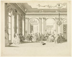Salon autorstwa Francois Dequevauviller