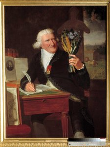 Portret Antoine Augustina, barona Parmentiera (1737-1813) przedstawiciela agronoma noszącego legię honorową. Obraz Francois Dumont l