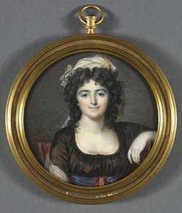 Portret kobiety w brązowej sukience, 1795.