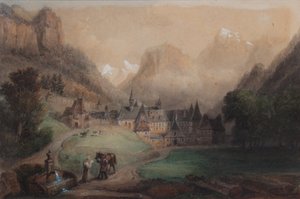 La Grande Chartreuse 1869 (akwarela na papierze)