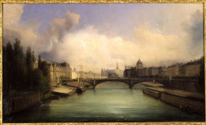 Sekwana i Ile de la Cité, widok z Pont Royal