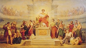 Alegoria miasta Paryża, gabinet do dekoracji Hotelu de Ville, 1842
