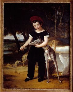 Portret księcia Bordeaux (1820-1883), hrabiego Chambord w Chateau de Villeneuve l
