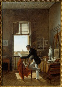 Warsztat Francois Edouard Picot (1786-1868) w Willi Medicis. Obraz Jeana Alaux Dit Le Romain (1786-1864)