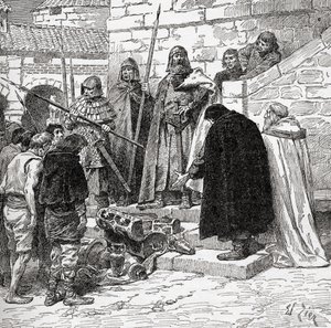 Zebranie Dane Gelta, z książki „Kościół anglikański: historia dla ludu”, wydanej ok. 1910 r. autorstwa Francois Edouard Zier