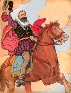 Król Henryk IV (1553-1610) (król Francji Henryk IV) Ilustracja Francois Edouard Zier (1856-1924) w Our-glories-nationales”” 1920 autorstwa Francois Edouard Zier
