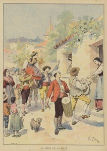 Fete de la Maye autorstwa Francois Edouard after Zier