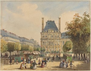 Rue de Rivoli i Pavillon Marsan