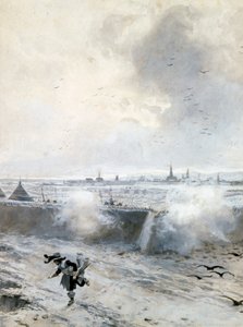 „Oblężenie Arras, za Ludwika XIII”, wojna trzydziestoletnia, 1640 koniec XIX i początek XX wieku autorstwa Francois Flameng