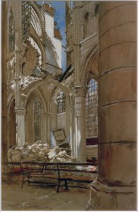 Soissons, 18 maja 1915 autorstwa Francois Flameng