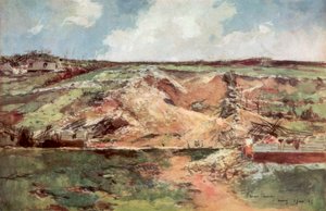 The Lejek Carency, Artois, Francja, czerwiec 1915, 1926. autorstwa Francois Flameng