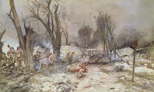 Ofensywa pod Saint-Pierre-Aigle, lipiec 1918 r. autorstwa Francois Flameng