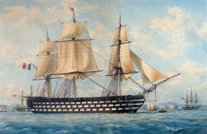 Naczynie Montebello, Francois Roux (1811-1882), akwarela, Francja