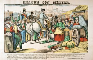 Napoleonowie wracają do Paryża z wyspy Elba, 1815, c1835