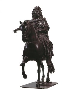 Portret konny króla Francji Ludwika XIV (rzeźba z brązu) autorstwa Francois Girardon