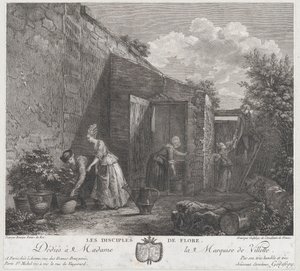 Uczniowie Flory, 1778. autorstwa Francois Godefroy