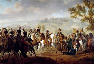 Śmierć generała Causse w bitwie pod Dego w obecności Bonapartego 16 kwietnia autorstwa Francois Henri Mulard
