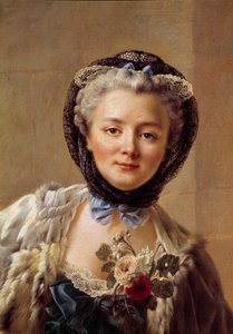 Portret Madame Drouais, z domu Anne Francoise Dore (1732-1815), żony malarza. Obraz Francois Hubert Drouais (1727-1775) autorstwa Francois Hubert Drouais