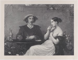 Kawiarnia, 1840. autorstwa Francois Joseph Aime de Lemud