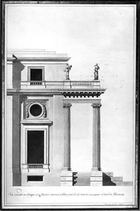 Projekt Domu Łaźni w Hotelu de Brancas, ok. 1760 (rysunek)