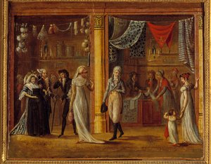 Drewniana galeria Pałacu Królewskiego autorstwa Francois Joseph baron Bosio