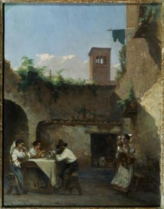 Rzym, tawerna autorstwa Francois Louis David Bocion