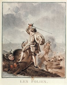 Figaro w walce z harpią, ok. 1786 (akwatinta)