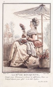 Pan Bukietów, 1786 autorstwa Francois Louis Joseph Watteau