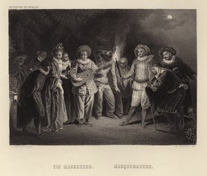 Maskarady autorstwa Francois Louis Joseph Watteau